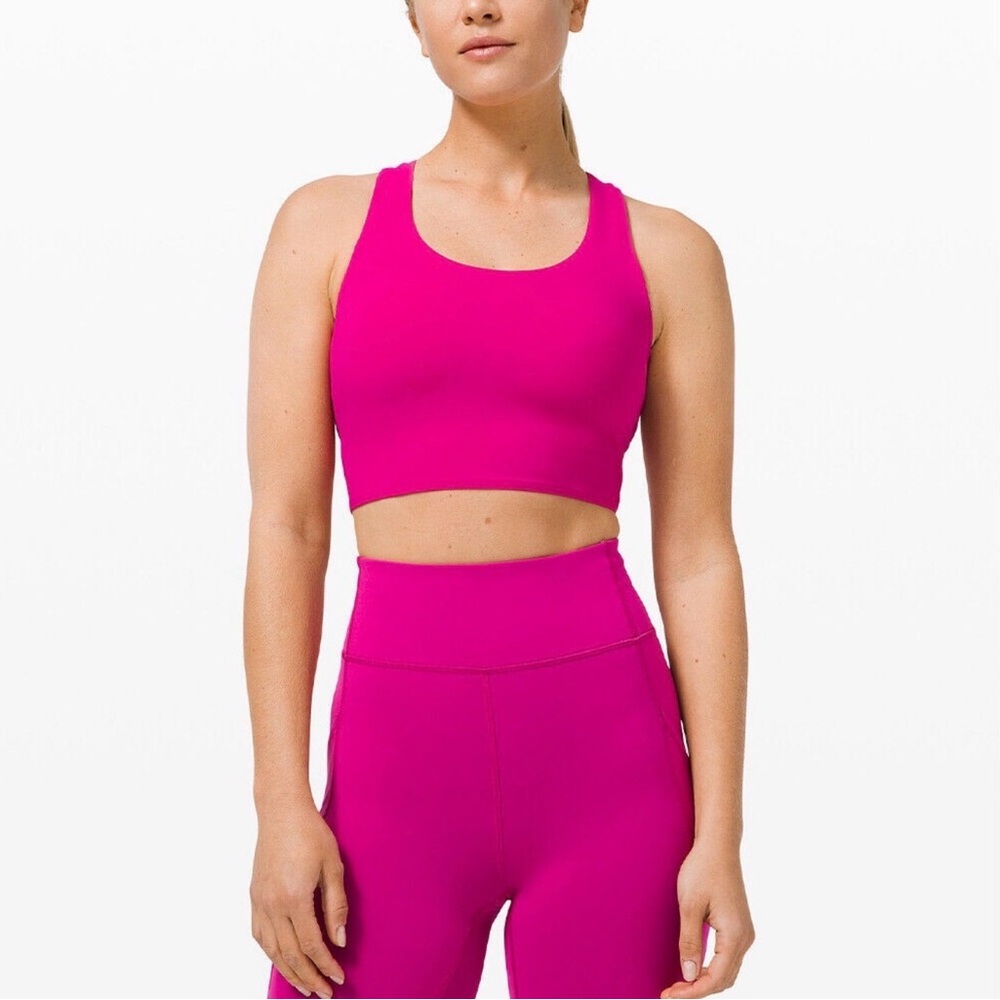 Lululemon Stash It Sonic Pink Pink Sports Bra